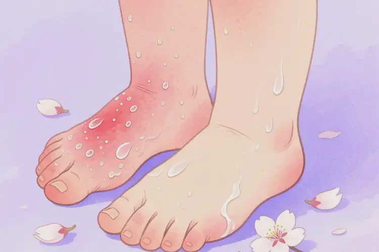 兒童腳上有濕疹不管它會自己自愈嗎(圖1)