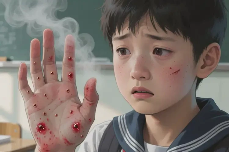 中學(xué)生手上經(jīng)常長濕疹可以徹底自愈嗎(圖1)