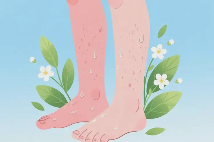 男生小腿上起濕疹不管它會(huì)自己痊愈嗎(圖4)