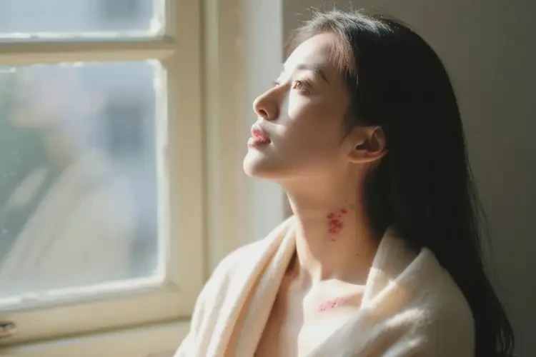 女性脖子偶爾起濕疹能夠徹底治愈嗎(圖2)
