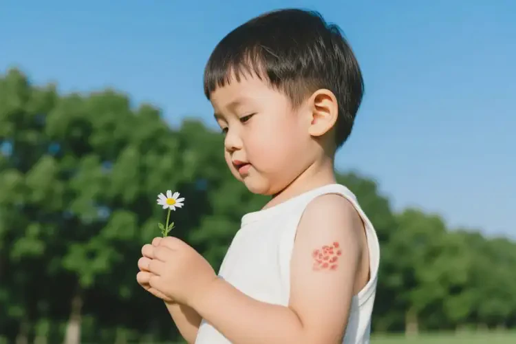 小兒全身偶爾起濕疹能靠自己自愈嗎(圖1)