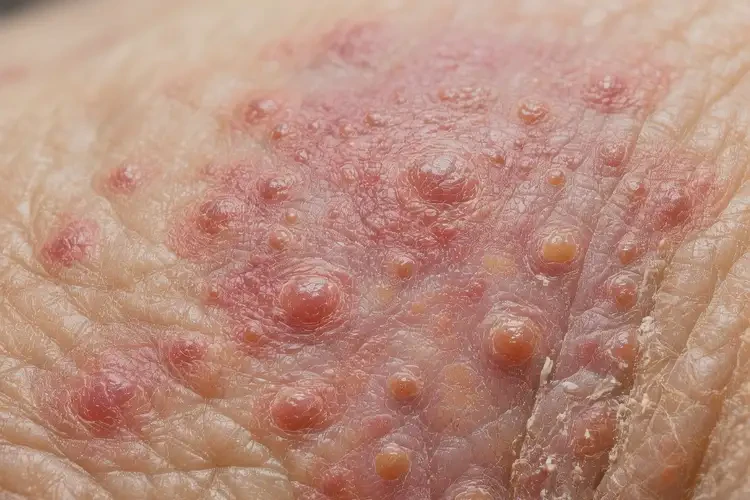 老人全身經(jīng)常長(zhǎng)濕疹能夠徹底治愈嗎(圖1)