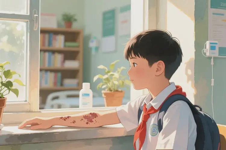 中學(xué)生手臂出濕疹可以徹底自愈嗎(圖2)