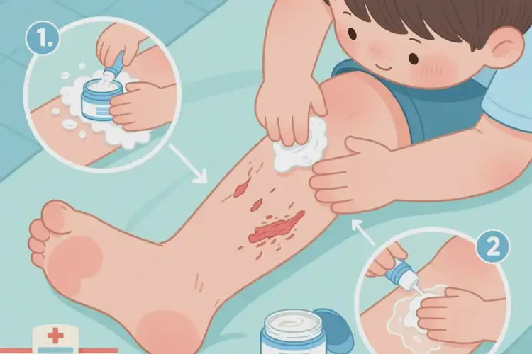 孩子大腿上有濕疹不管它會(huì)自己痊愈嗎(圖2)