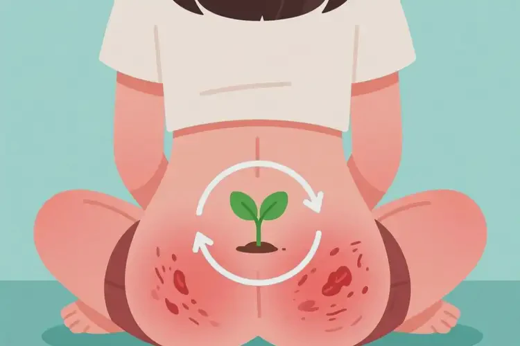 青年人屁股上出现湿疹不管它会自己痊愈吗(图1)