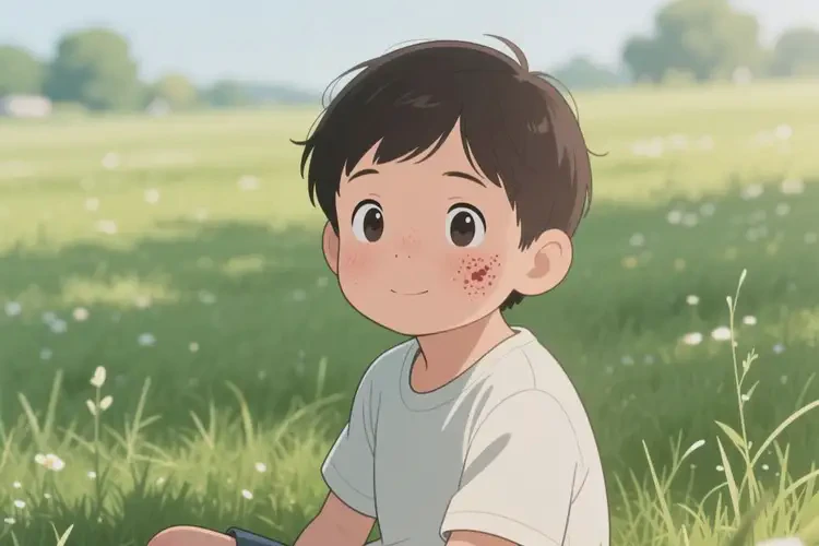 儿童脸上有湿疹不管它会自己自愈吗(图3)