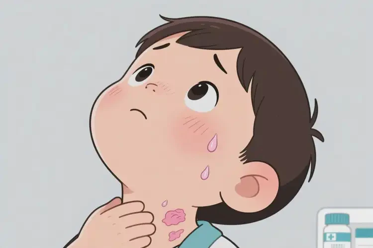 少兒脖子偶爾長(zhǎng)濕疹不管它會(huì)自己痊愈嗎(圖3)