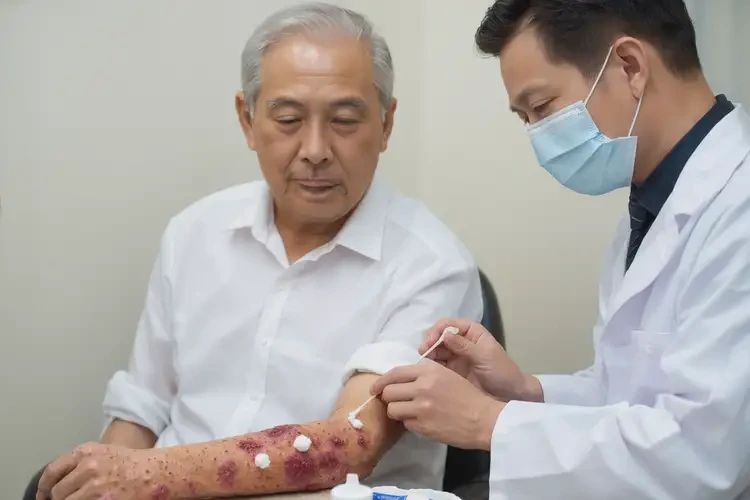 老人手臂上偶爾長(zhǎng)濕疹不管它會(huì)自己好嗎(圖3)