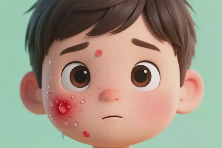 少兒面部出濕疹不管它會(huì)自己自愈嗎(圖2)