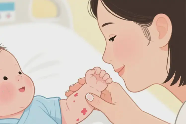 新生儿身上偶尔长湿疹能彻底自愈吗(图2)