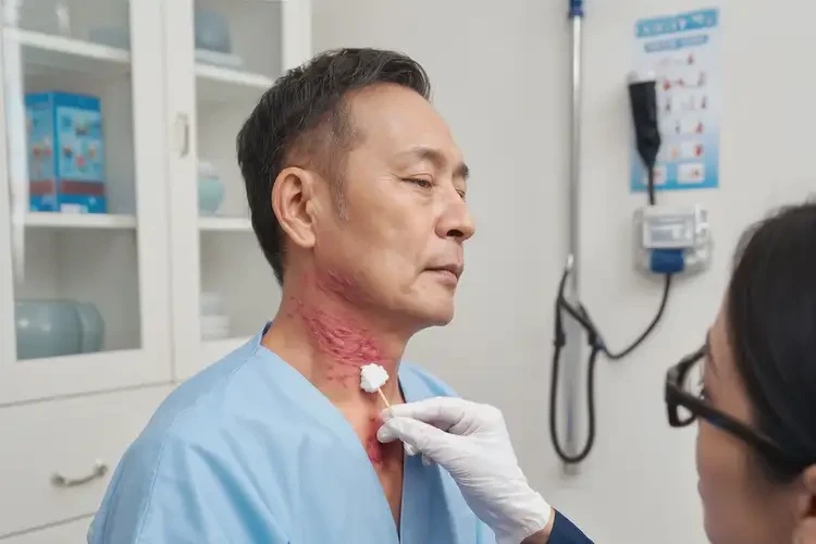 男性脖子经常长湿疹不管它会自己痊愈吗(图3)