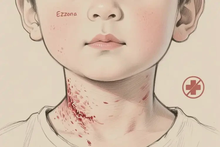 少兒脖子上偶爾長(zhǎng)濕疹可以徹底自愈嗎(圖1)