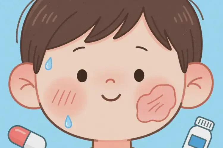 少兒面部出濕疹不管它會(huì)自己自愈嗎(圖1)