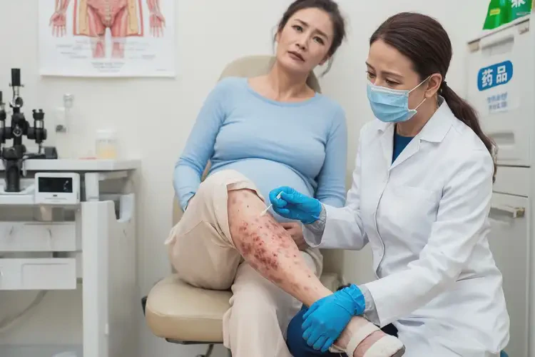 哺乳期媽媽小腿偶爾起濕疹不管它會(huì)自己自愈嗎(圖2)