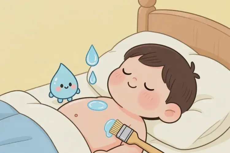 少兒肚子上偶爾起濕疹可以徹底自愈嗎(圖1)