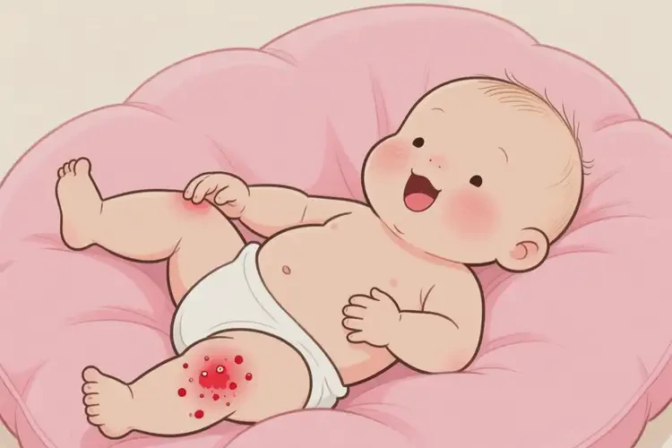 幼兒大腿長濕疹不管它會自己痊愈嗎(圖1)