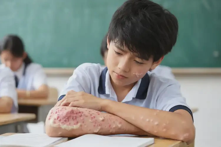 中學生身上長濕疹能靠自己自愈嗎(圖4)