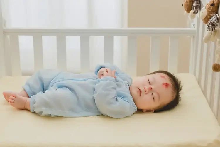 嬰兒脖子上出濕疹不管它會自己好嗎(圖1)