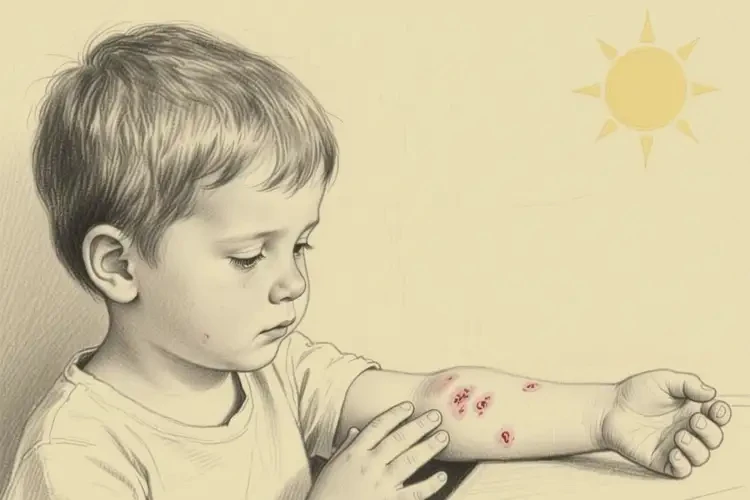 小兒手臂偶爾長(zhǎng)濕疹能靠自己自愈嗎(圖1)