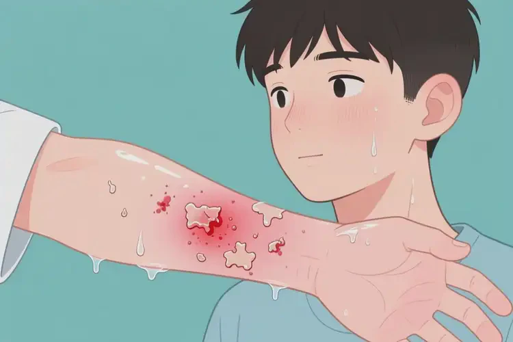 男生手臂上偶爾起濕疹能靠自己自愈嗎(圖2)