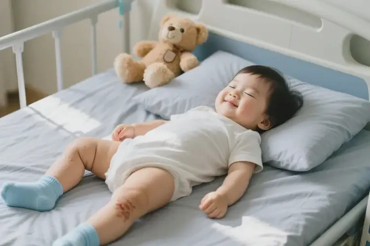 幼兒大腿上有濕疹能夠徹底治愈嗎(圖1)