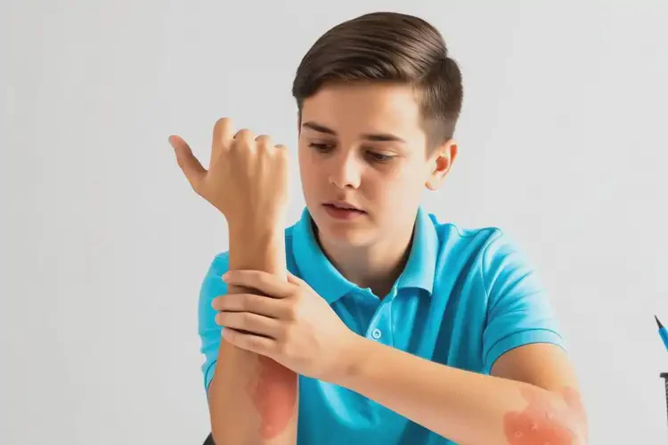 中学生四肢出湿疹不管它会自己痊愈吗(图4)