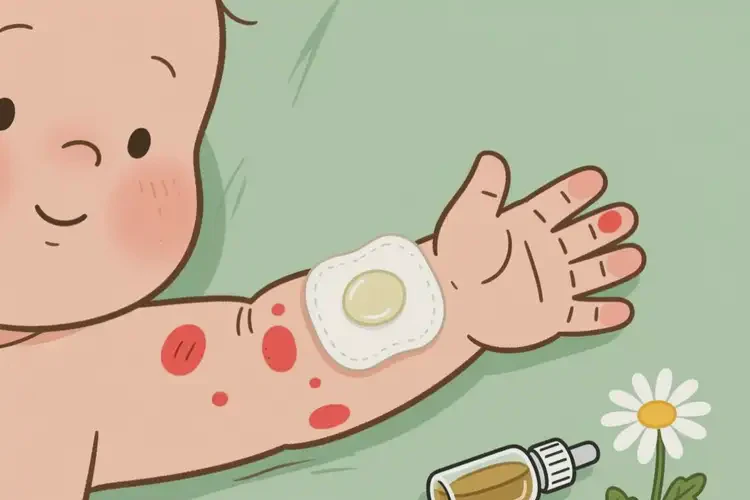 寶寶手臂上起濕疹能夠徹底治愈嗎(圖1)