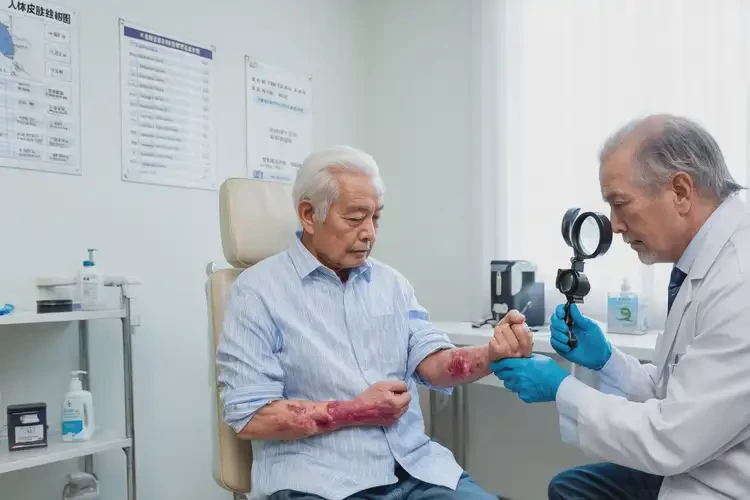 老年人手臂經(jīng)常長濕疹不管它會(huì)自己好嗎(圖1)