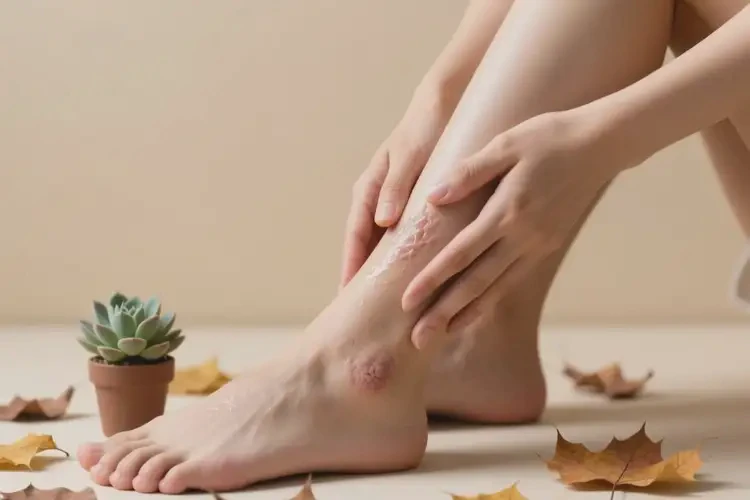 女性小腿上容易起濕疹能徹底自愈嗎(圖1)