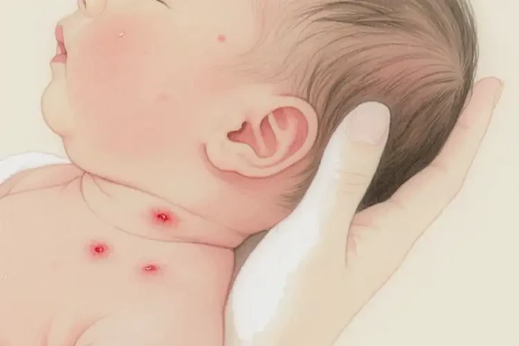 新生兒脖子上經(jīng)常長濕疹不管它會自己好嗎(圖1)