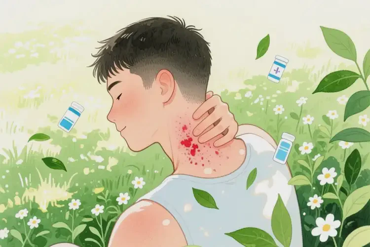 男生脖子起濕疹可不可以徹底自愈(圖3)