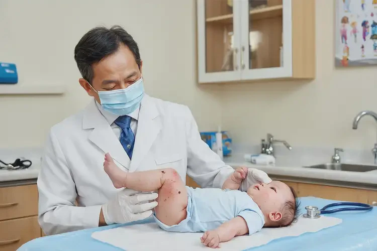 寶寶大腿偶爾長(zhǎng)濕疹不管它會(huì)自己好嗎(圖1)