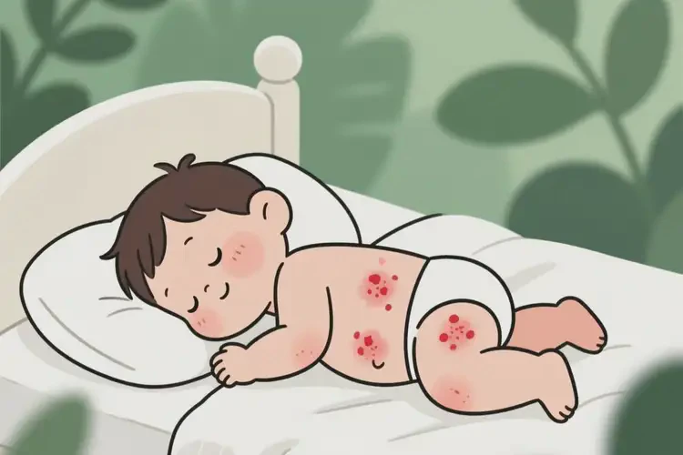 幼兒肚子上有濕疹不管它會(huì)自己自愈嗎(圖1)