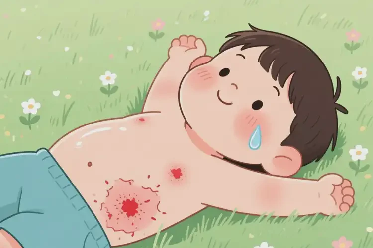 兒童肚子上偶爾起濕疹可不可以徹底自愈(圖3)