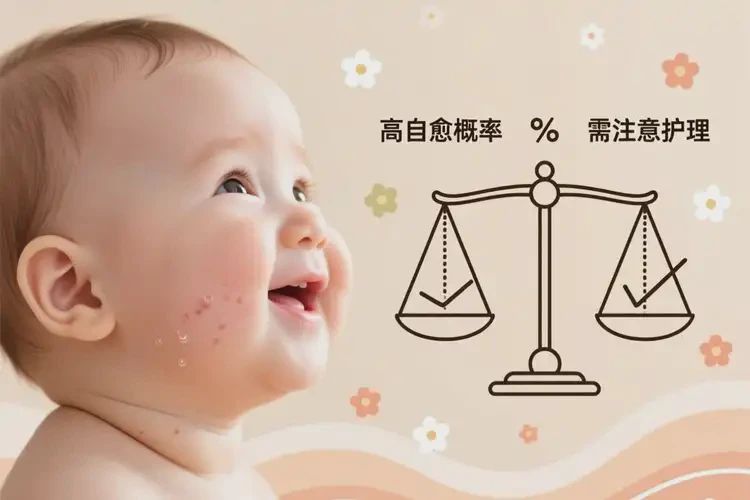 寶寶脖子出濕疹不管它會自己自愈嗎(圖3)