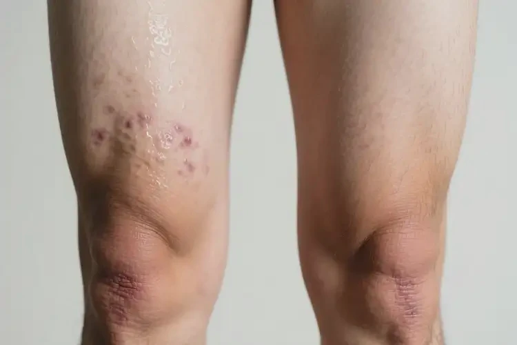 男性大腿出濕疹能靠自己自愈嗎(圖1)