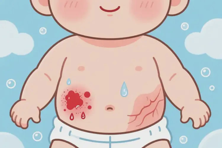 嬰幼兒肚子長濕疹不管它會自己好嗎(圖1)