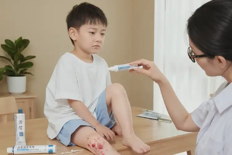 小孩小腿上出濕疹不管它會(huì)自己自愈嗎(圖2)