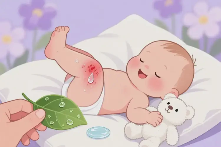 宝宝小腿偶尔起湿疹不管它会自己好吗(图1)