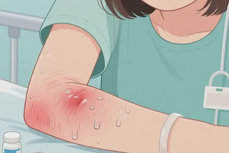 女生手臂容易起濕疹能徹底自愈嗎(圖1)