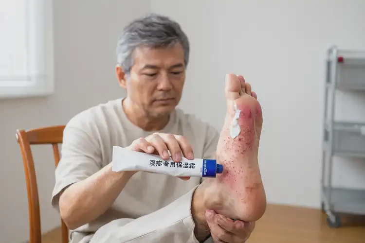男人腳上偶爾起濕疹不管它會(huì)自己痊愈嗎(圖1)