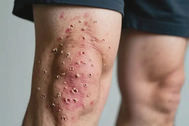 男性大腿上偶爾長(zhǎng)濕疹能徹底自愈嗎(圖2)