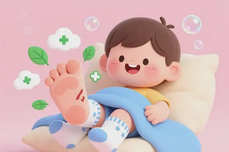 小學(xué)生腳上經(jīng)常起濕疹能夠徹底治愈嗎(圖1)