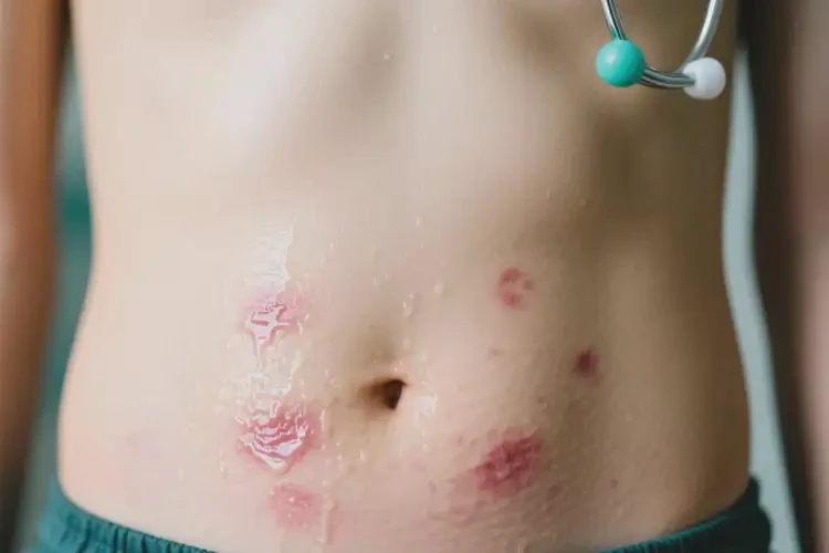 青少年肚子上長濕疹可以徹底自愈嗎(圖2)