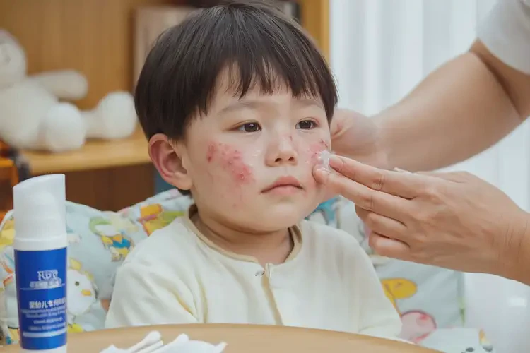 兒童面部起濕疹不管它會(huì)自己好嗎(圖3)