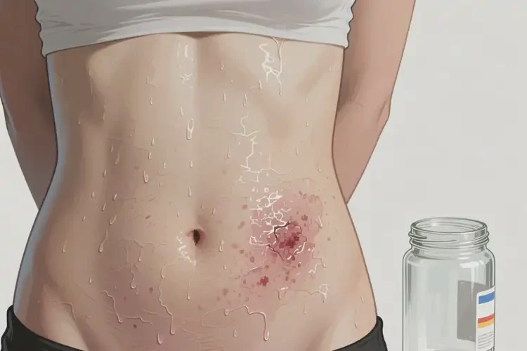 女性肚子經(jīng)常起濕疹不管它會(huì)自己自愈嗎(圖2)