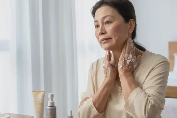 女人脖子出濕疹能夠徹底治愈嗎(圖1)