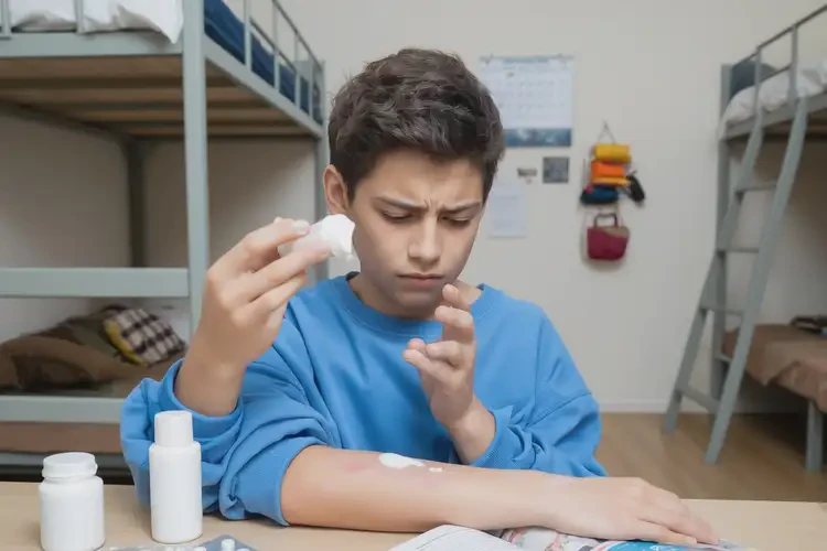 大學(xué)生屁股上經(jīng)常長濕疹不管它會自己自愈嗎(圖2)