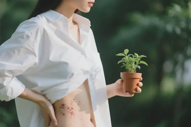 女性肚子上有湿疹能彻底自愈吗(图1)