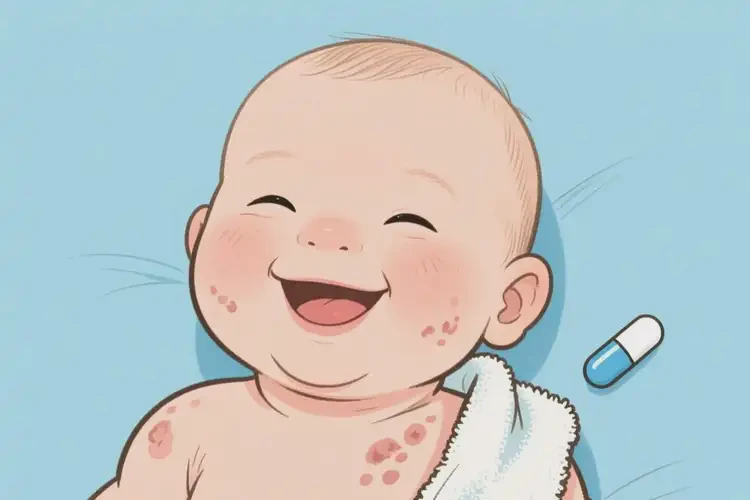 嬰幼兒脖子偶爾長濕疹不管它會自己自愈嗎(圖2)